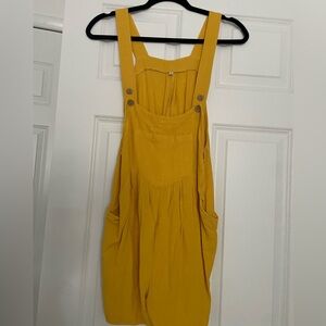 Yellow Shorts Romper